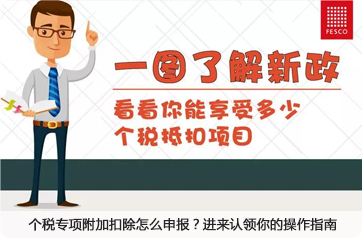 个税专项附加扣除怎么申报？进来认领你的操作指南
